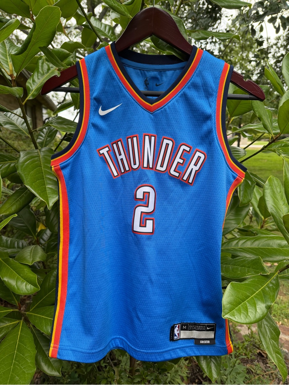 NBA Thunder Blue #2 Jersey